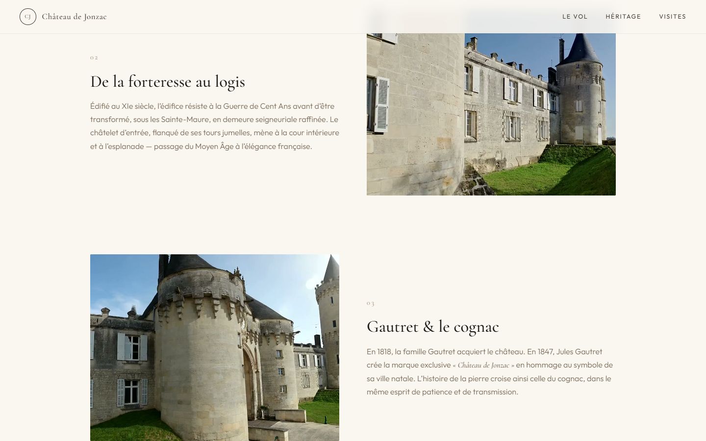 Château de Jonzac — De la forteresse au logis
