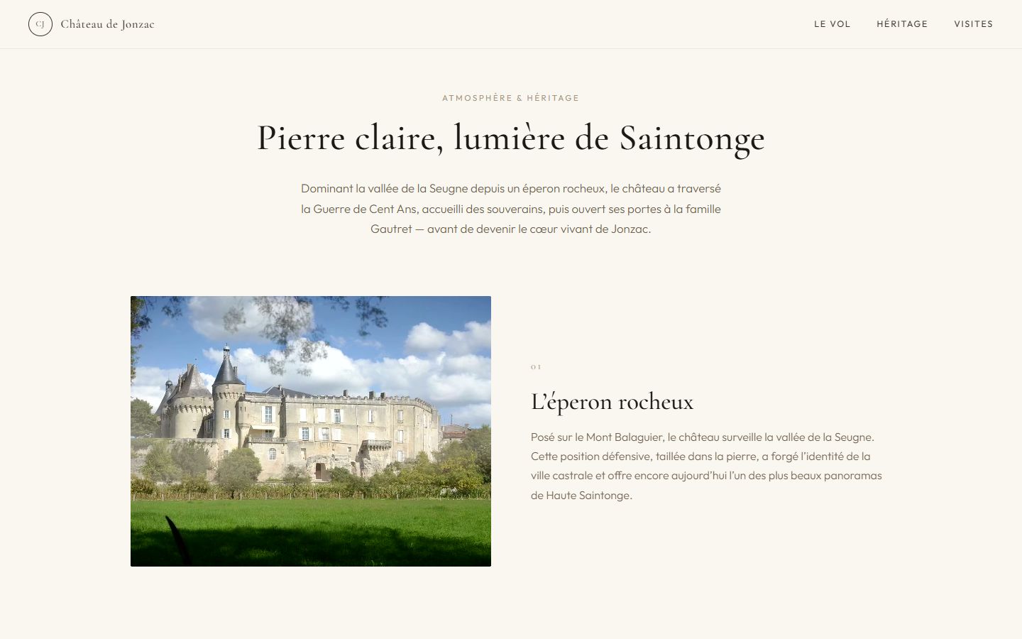Château de Jonzac — Atmosphère et héritage