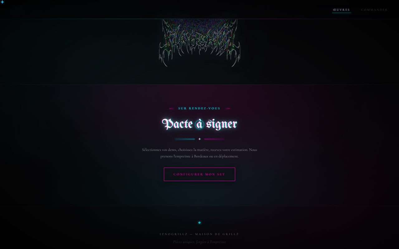 IznoGrillz — Prise de rendez-vous
